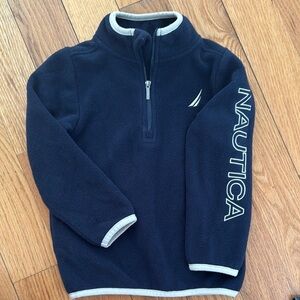 Nautica Blue Fleece Quarter-Zip Sweatshirt